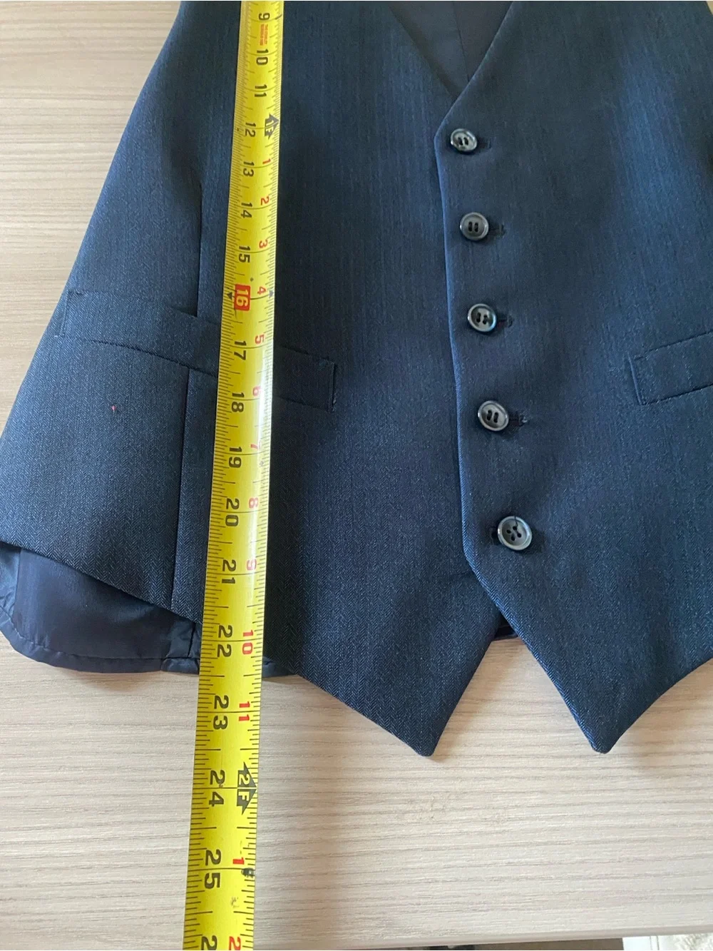 Vintage Vest - no tags Classic Tailored Waistcoat wool blend